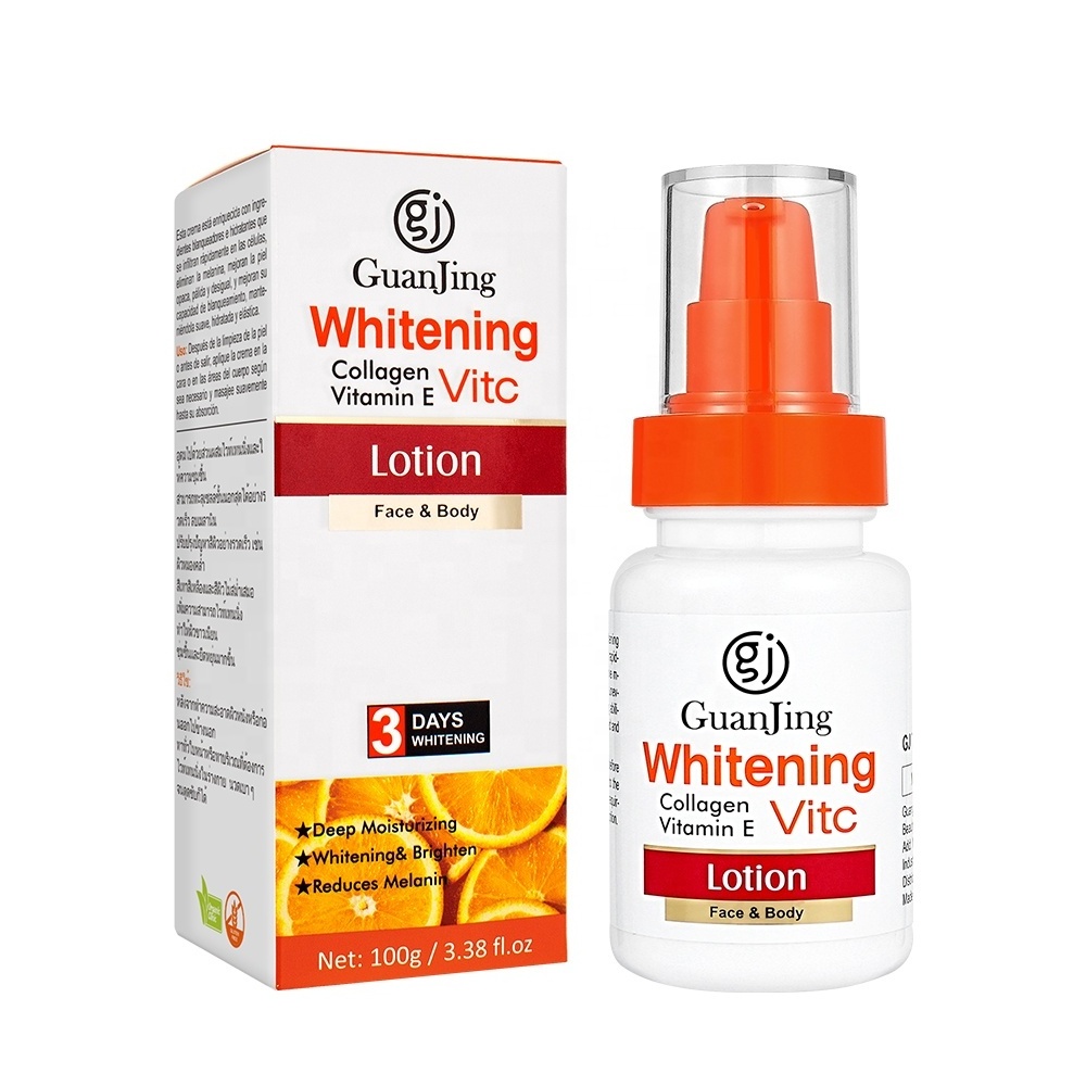 GuanJing collagen vitamin E face lotion skin whitening lotion for face