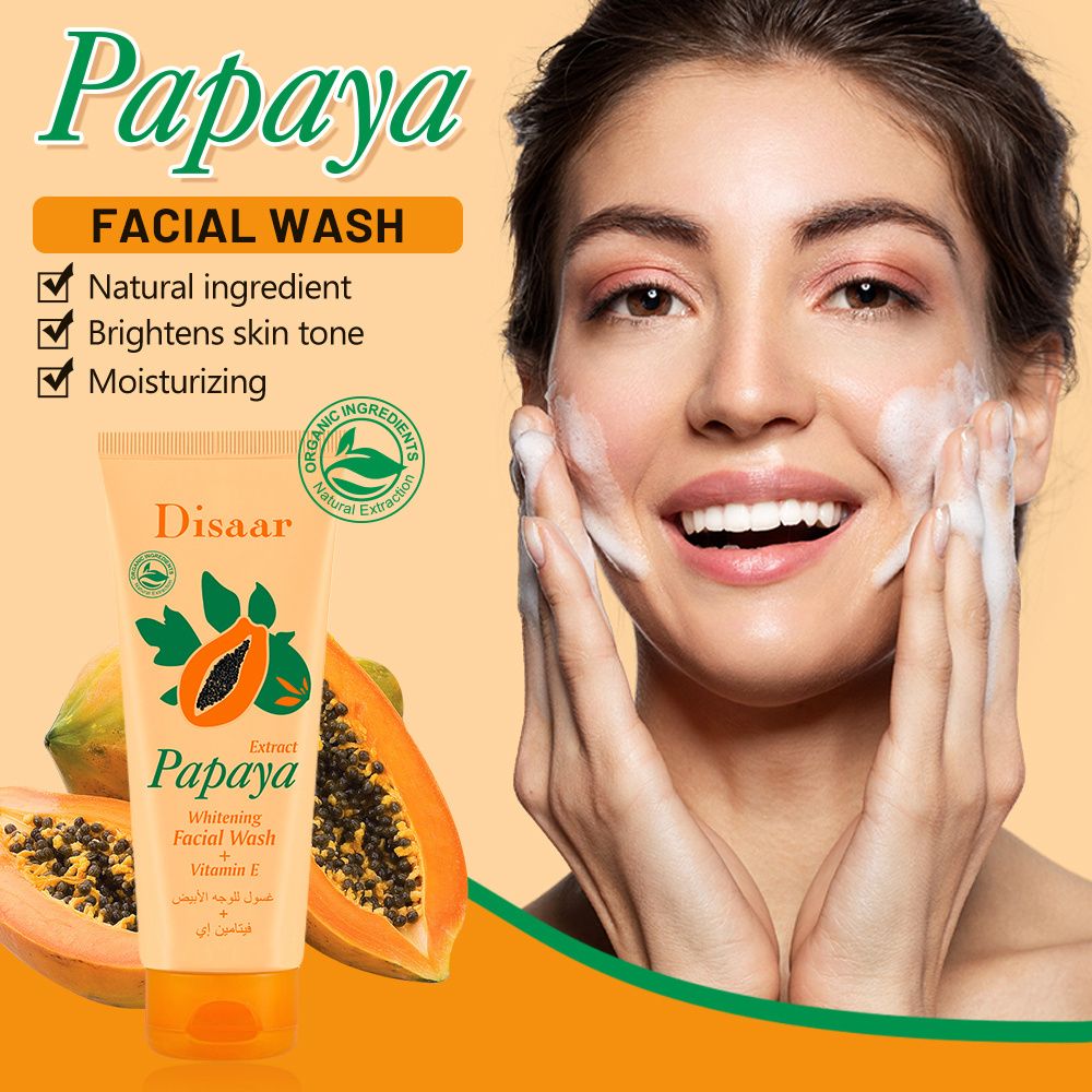 Disaar Papaya Facial Wash with Vitamin E Daily Skin Care Hand Cream for Adult Women Face Cream & Lotion Products