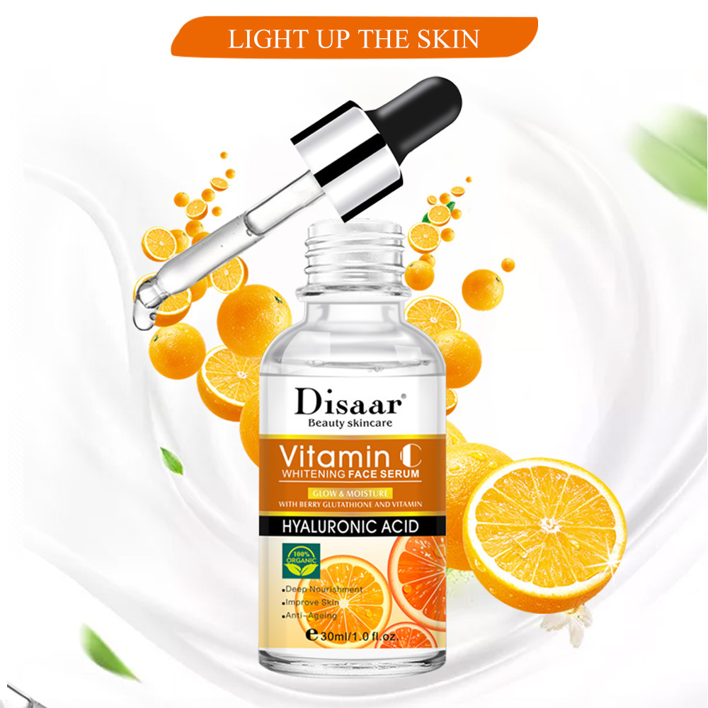 Disaar Organic Facial Deep moisturizing Whitening Vitamin C With Hyaluronic Acid Serum For Face