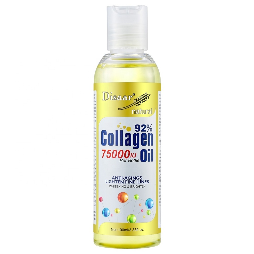 92% Collagen Anti Aging Whitening Moisturizing Lighten Fine Lines Repair Hair Body Massage Oil