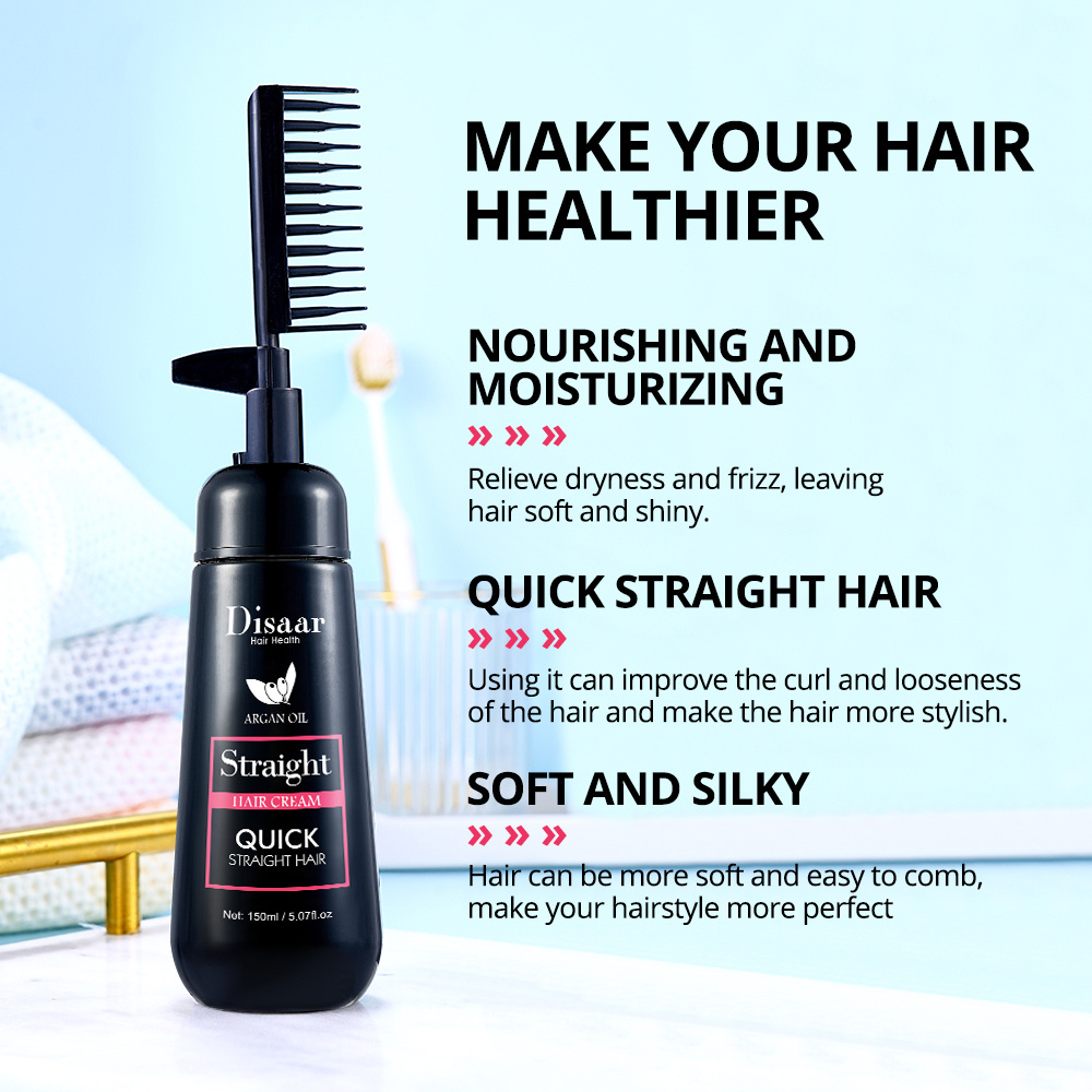 Disaar Factory Quick Herbal Straight Hair Cream Contain Argan Oil Anti-frizz Nourishing And Moisturizing