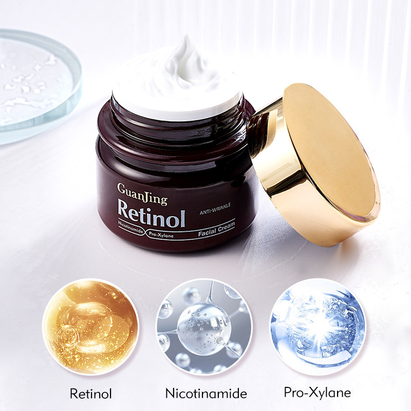 GuanJing retinol face cream anti wrinkle moisturizing face cream skin whitening cream for dark black skin