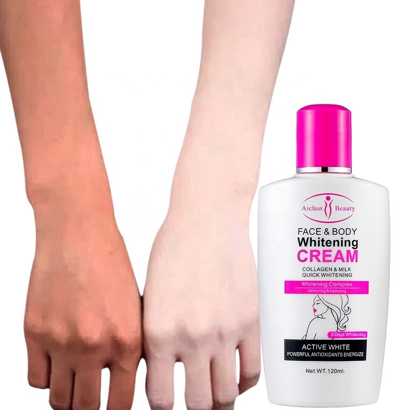 Aichun beauty Best Moisturizing Quick 3 days Body Lotion For Black Skin Whitening Cream