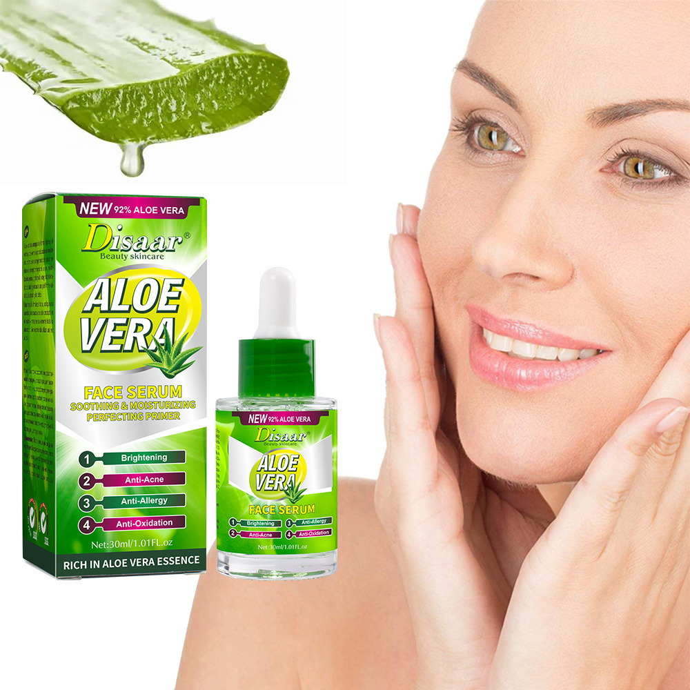 Disaar Beauty Skincare 92% Aloe Vera Extract Face Essential Moisturizing Whitening Anti Wrinkle Face Serum