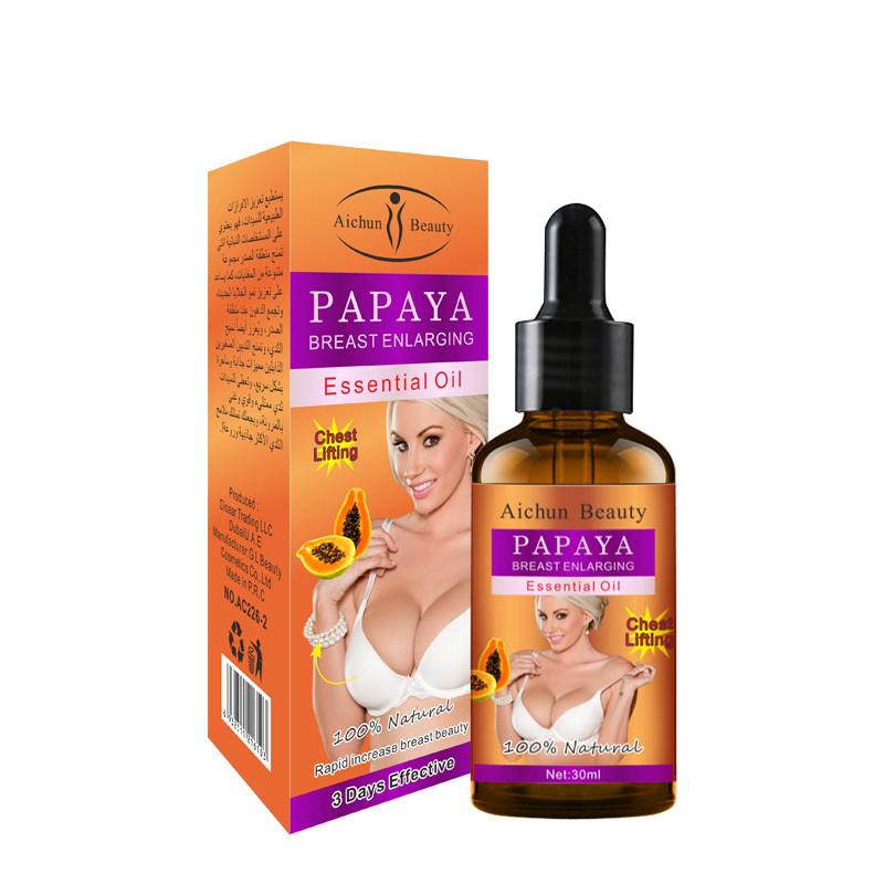 Aichun Beauty Natural Papaya Effective Lifting Up Firming Massage Essential Oil for Breast Enlargement