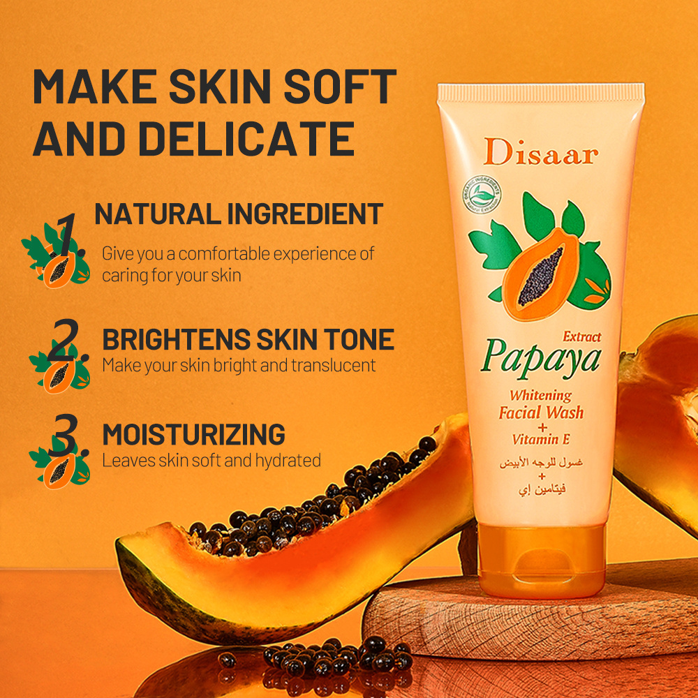 Disaar Papaya Facial Wash with Vitamin E Daily Skin Care Hand Cream for Adult Women Face Cream & Lotion Products