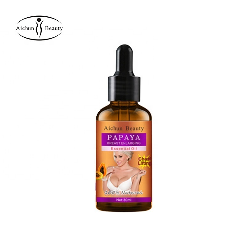 Aichun Beauty Natural Papaya Effective Lifting Up Firming Massage Essential Oil for Breast Enlargement