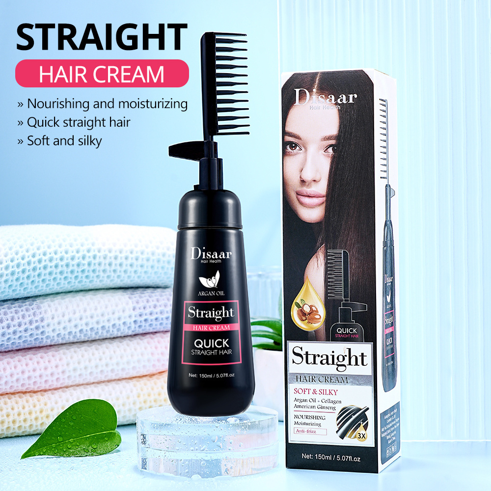 Disaar Factory Quick Herbal Straight Hair Cream Contain Argan Oil Anti-frizz Nourishing And Moisturizing