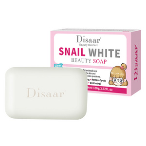 Disaar Snail Whitening Beauty Soap Deep Cleaning Remove Spot Moisturizing Organic Soap