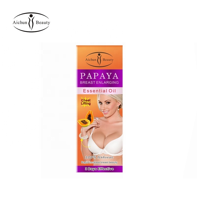 Aichun Beauty Natural Papaya Effective Lifting Up Firming Massage Essential Oil for Breast Enlargement