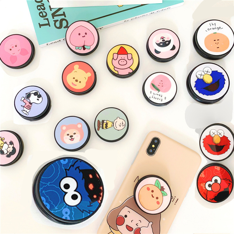 Factory Custom Poppings Phone Socket UP Grip Holder with Design LOGO Printing Sockets Phone Stand