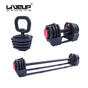 New Arrival Weights Gym Fitness Equipment Kettlebell 20kg Free Weights Dumbbell Adjustable And Barbell Set For Body Building