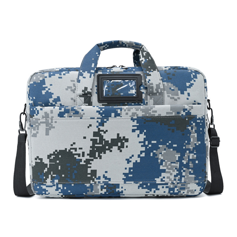 One shoulder large capacity portable camouflage document Laptop Briefcase