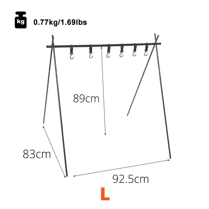 Other Camping Accessory Folding Hanging Racks Triangular Clothes Camp Cookware Rack Stand