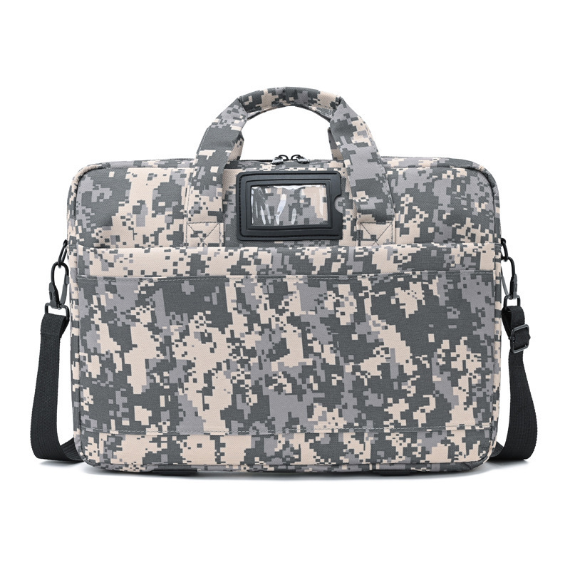 One shoulder large capacity portable camouflage document Laptop Briefcase