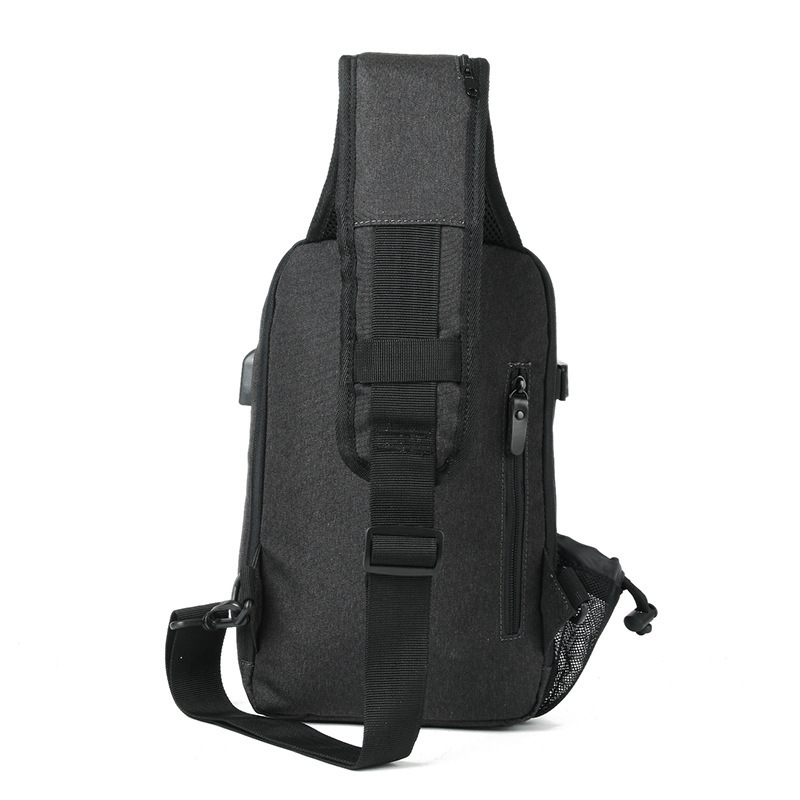 New chest bags Men's USB rechargeable backpack Travel bag Sports single shoulder backpack One shoulder chest pack