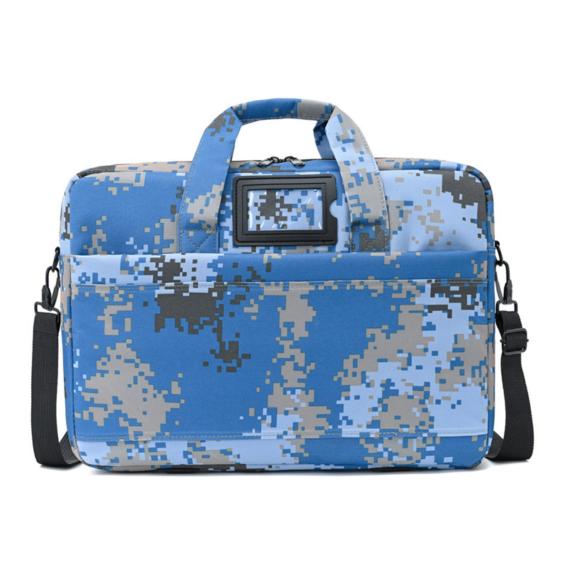 One shoulder large capacity portable camouflage document Laptop Briefcase