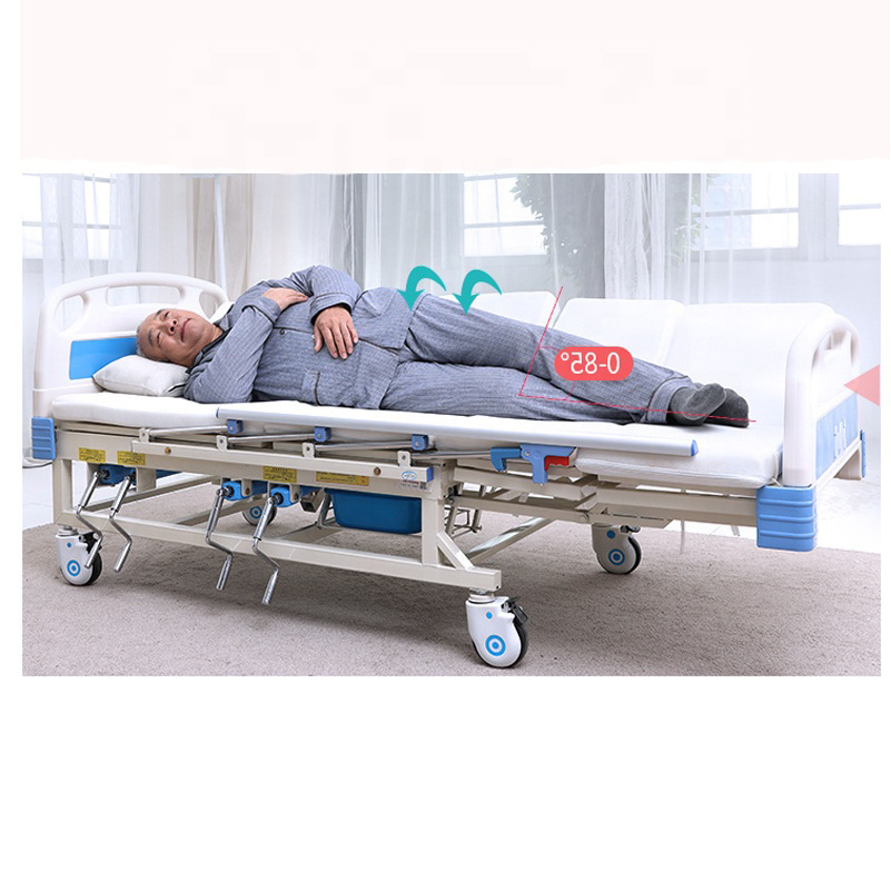 Manufacturers wholesale electric medical bed for the elderly, hand-operated multi-functional hospital nursing beds