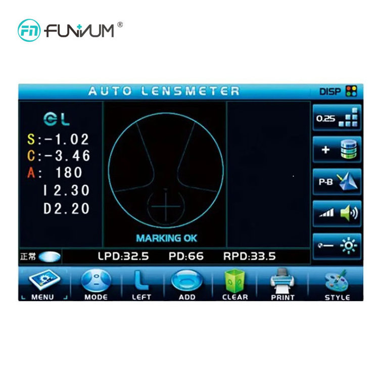 Lensometer Digital Auto Lensmeter Ophthalmic Equipment Auto Lensmeter With Adjustable Lcd Display