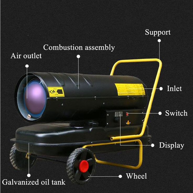 Cheap Industrial Powerful Kerosene Diesel Oil Fired Air Heater for Poultry Farm and Greenhouse