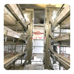 H Type Cage for broiler chicken steel Manufacturers / 4 tier Battery broiler chicken cages for sale