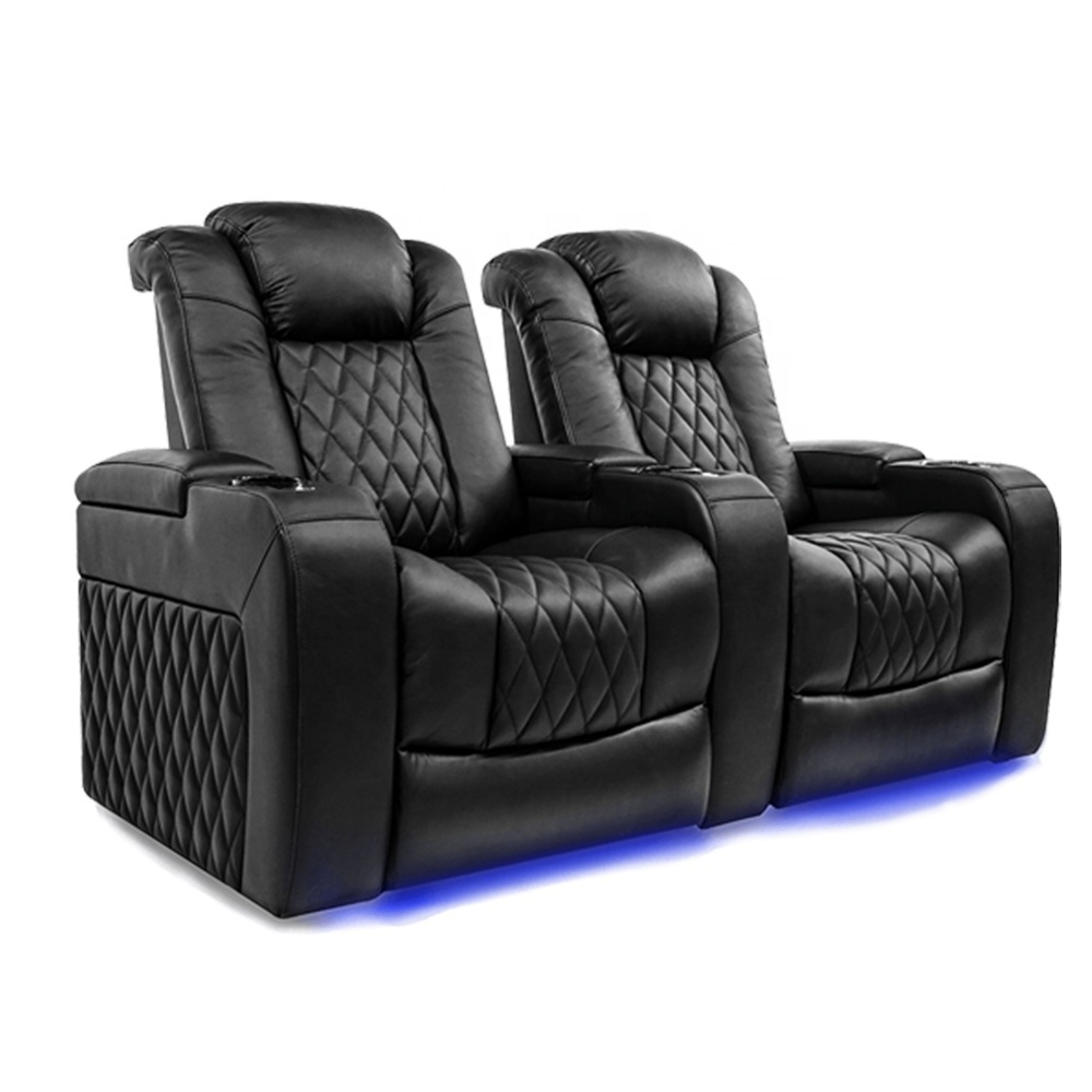 Baihai modern electric reclining home theater chair leather single leather recliner sofa