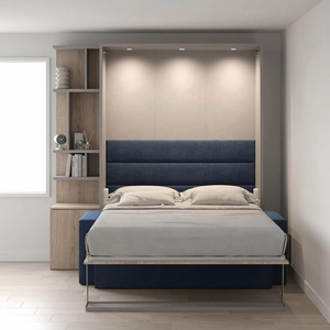 Custom modern hidden bed saving space twin queen size murphy folding wall beds with sofa