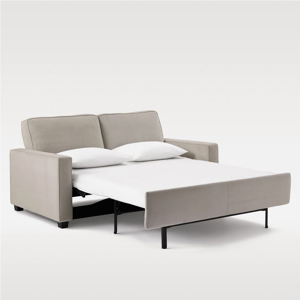 inflable moderno azul en cuero 2 plazas caliente litera individual de pared plegable convertible sofa cama