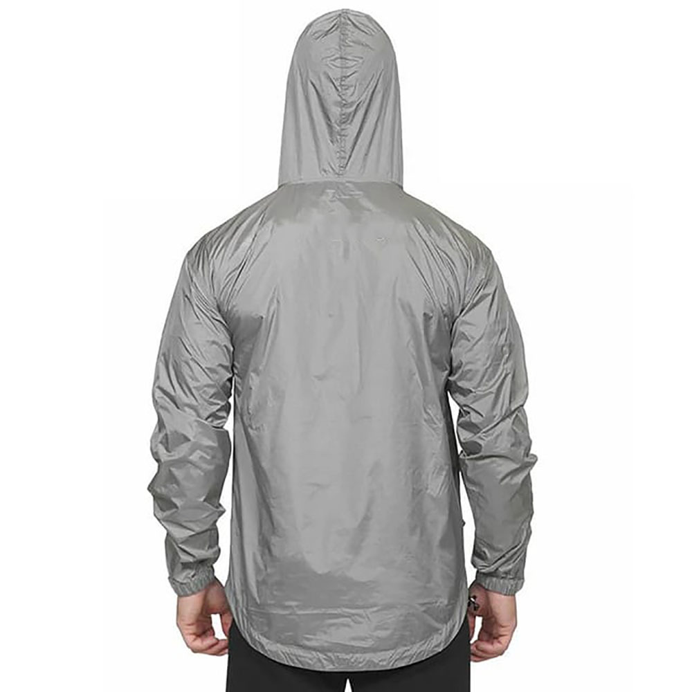 High Quality Waterproof  Polyester Fabric Kangaroo Pocket Hooded Windproof Rain Jacket From Pakistan