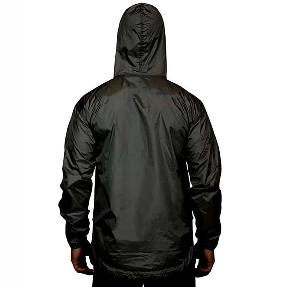 High Quality Waterproof  Polyester Fabric Kangaroo Pocket Hooded Windproof Rain Jacket From Pakistan