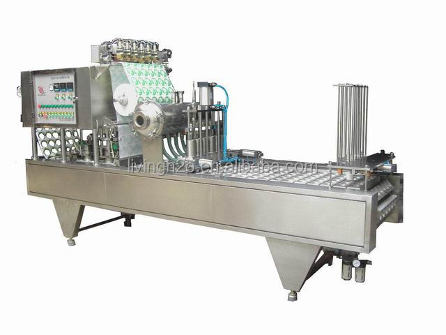 Water cup filling and sealing machine plastic k cup jelly milk yoghurt ice cream filling machine