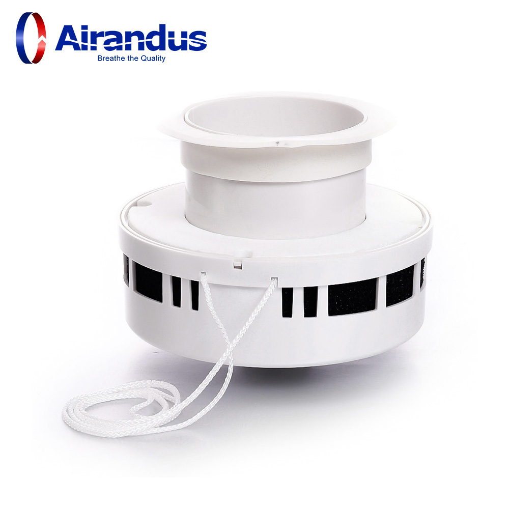 HVAC Ventilation Plastic Matt White ABS Round Vent Louver Air Vent Rigister Round Exhaust and Supply Air Grille Air Vent