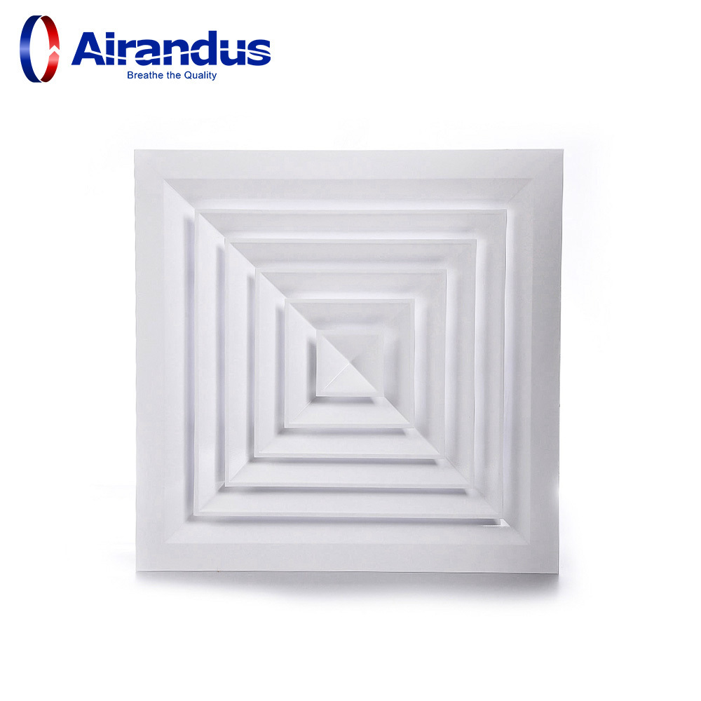 HVAC System Diffusers Square Aluminium Air Conditioning Ceiling air vent air grille