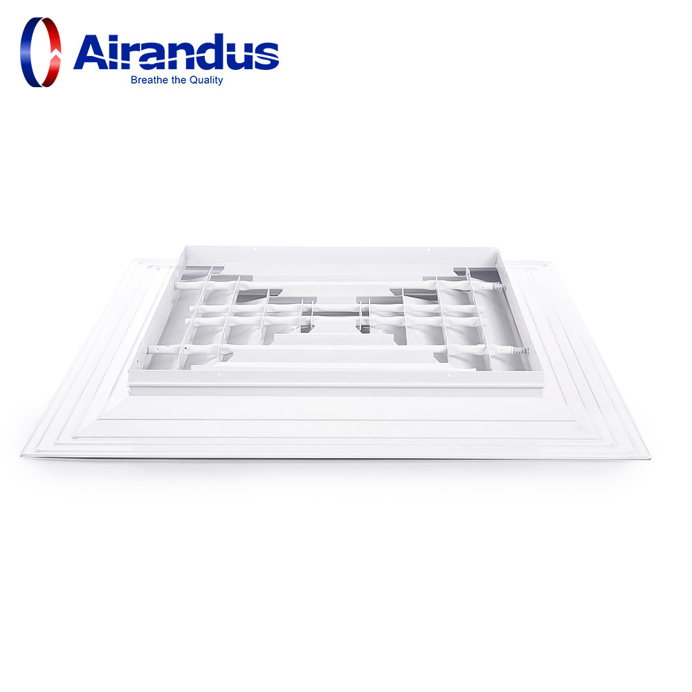 HVAC System Diffusers Square Aluminium Air Conditioning Ceiling air vent air grille