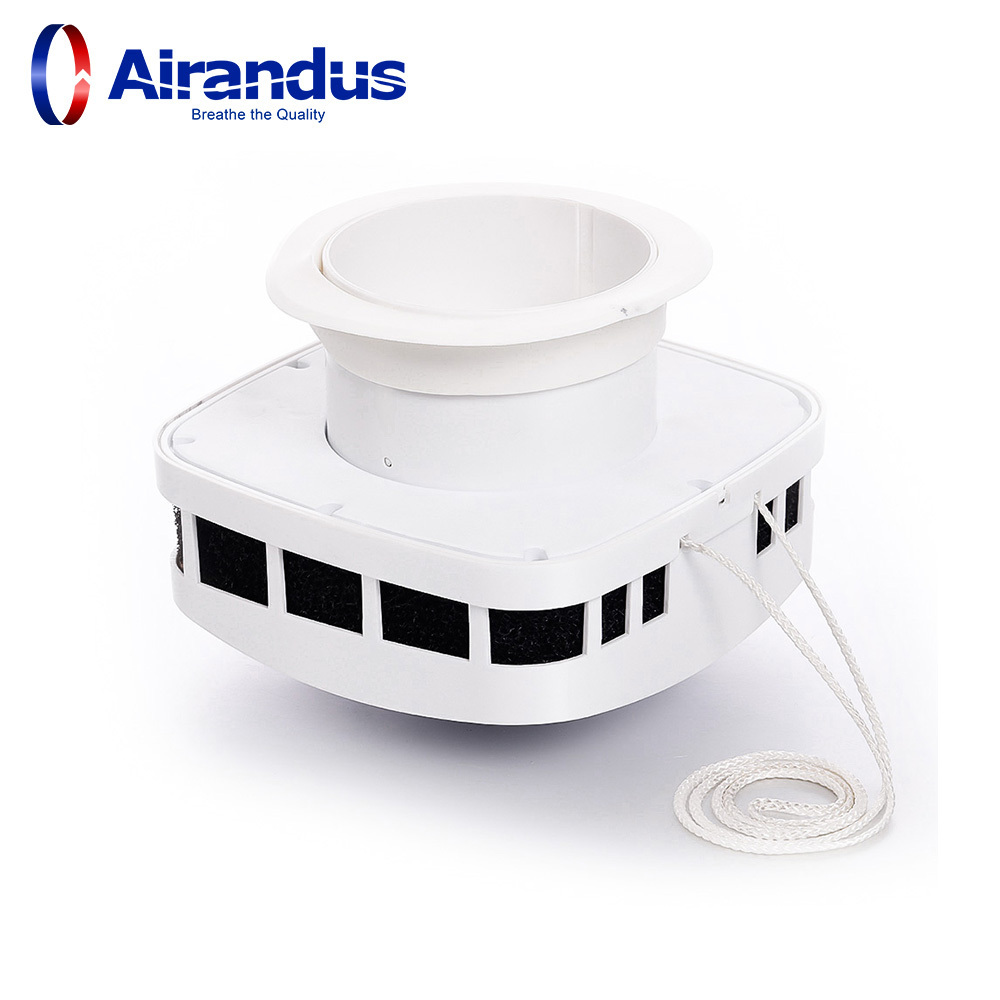 HVAC Ventilation Plastic Matt White ABS Round Vent Louver Air Vent Rigister Round Exhaust and Supply Air Grille Air Vent