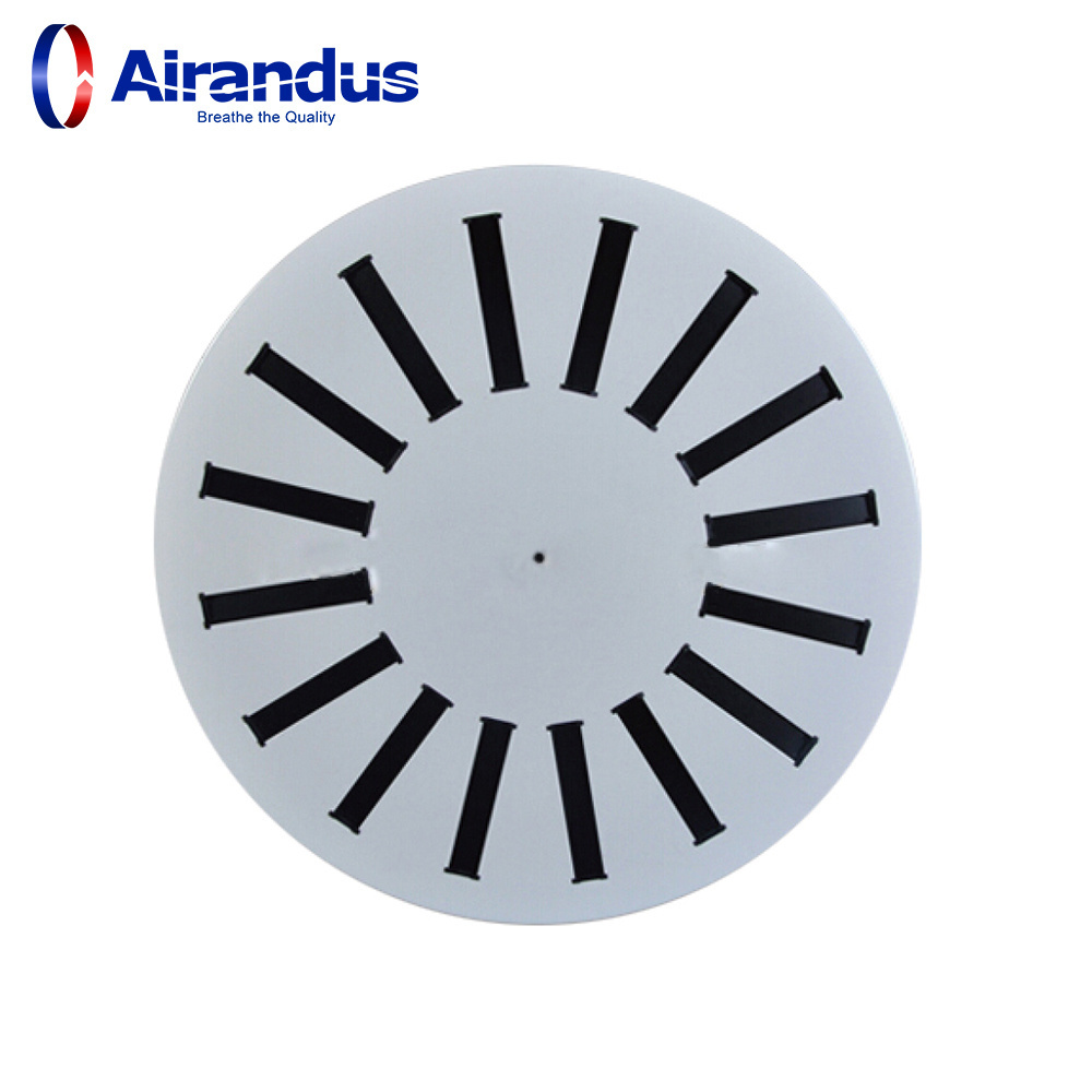 Hvac System  Wholesale Manufacture Ventilation Round Swirl Diffuser Return Ceiling Diffuser for Air Application