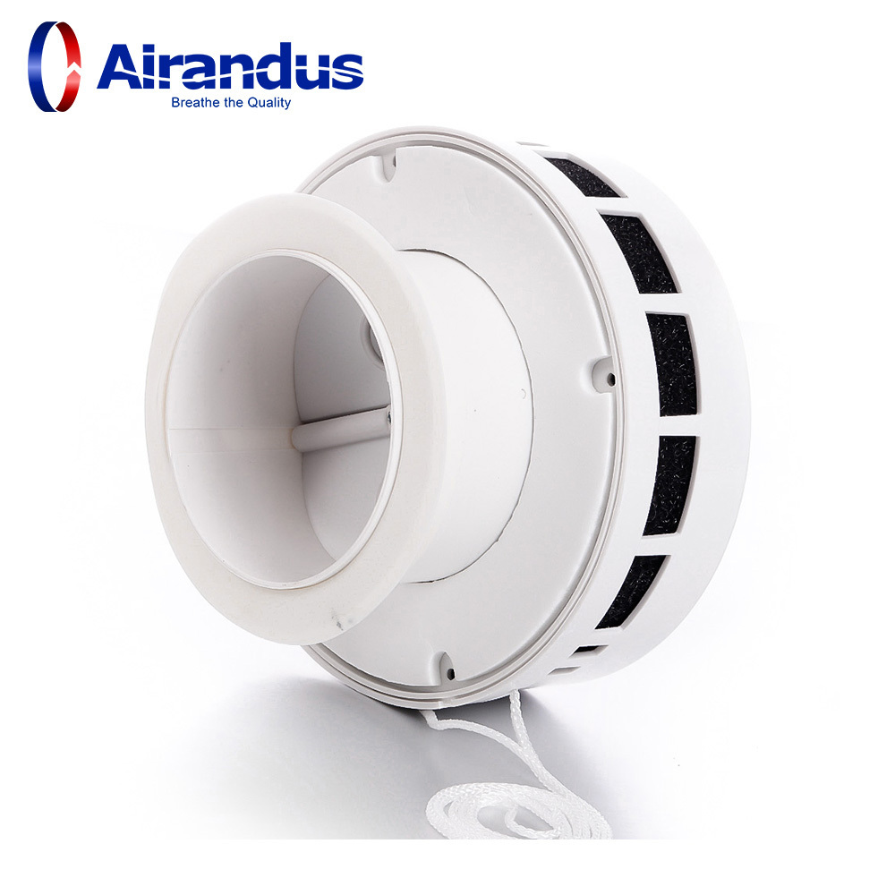 HVAC Ventilation Plastic Matt White ABS Round Vent Louver Air Vent Rigister Round Exhaust and Supply Air Grille Air Vent