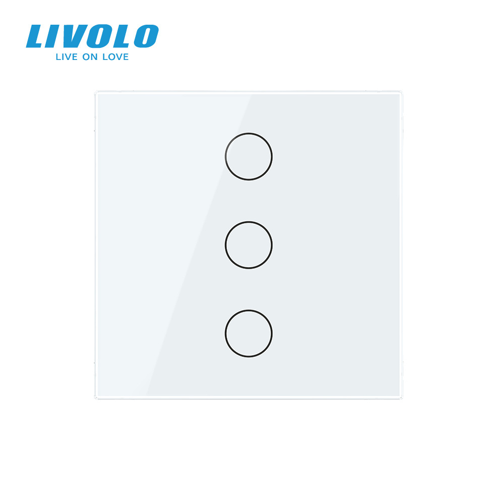 Livolo UK Standard Smart Home Automation System 3 Gang 2 Way Wall Light Switch