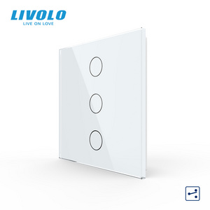 Livolo UK Standard Smart Home Automation System 3 Gang 2 Way Wall Light Switch