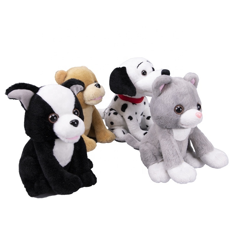 2020 wholesale Repeats What you say Dog Cat Monkey Voice Recording  Mouth Moving Talking Back Plush Aminal Toys