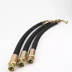 3/8" 4Sp-06 Rubber hydraulic hose Assembly 44.5Mpa with Bsp internal screw swivelling disc fire fighting