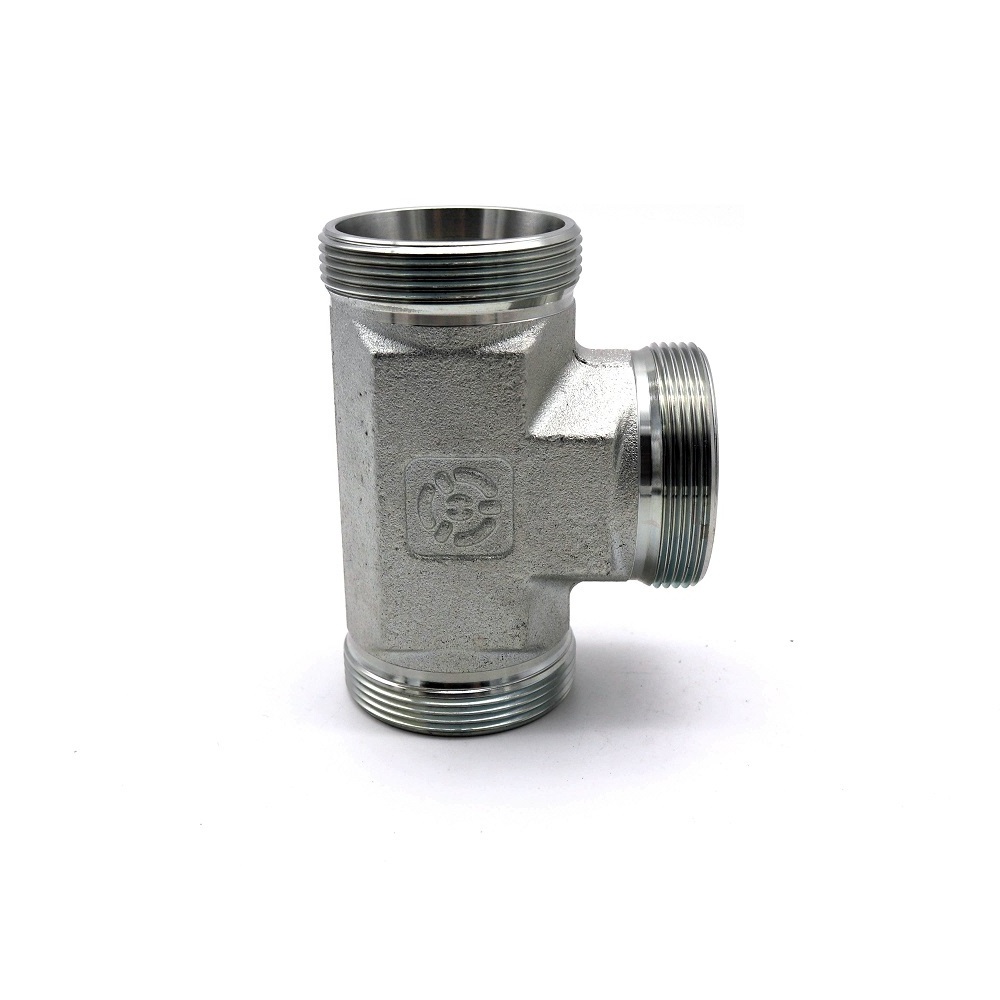 High Press Male Thread NPT BSP UNF JIC O-ring Carbon Steel Pipe Joint Fitting Quick Coupling Tee