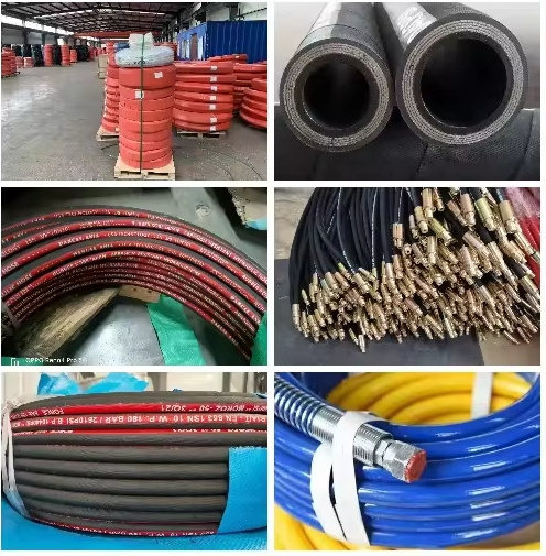 SAE100 R12 Heavy Duty Rubber Hydraulic Hose with Wrap For Sale fuel Oil pipe