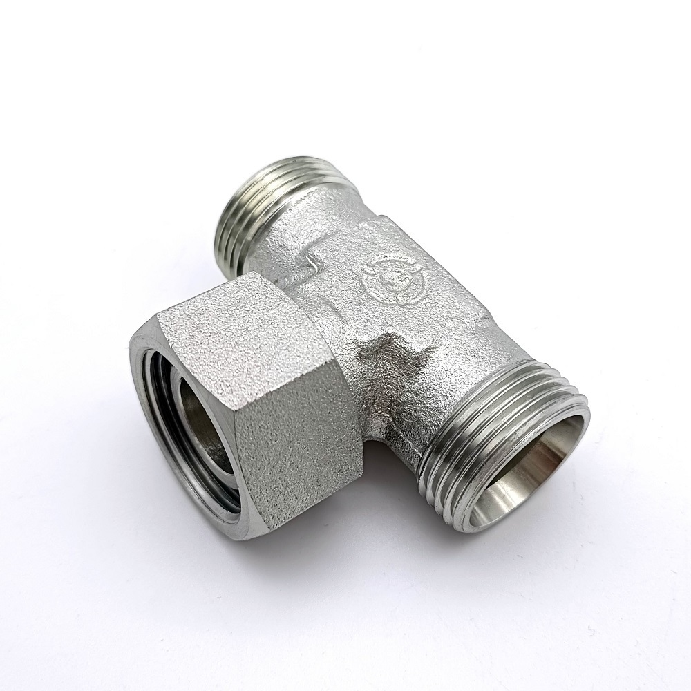 High Press Male Thread NPT BSP UNF JIC O-ring Carbon Steel Pipe Joint Fitting Quick Coupling Tee