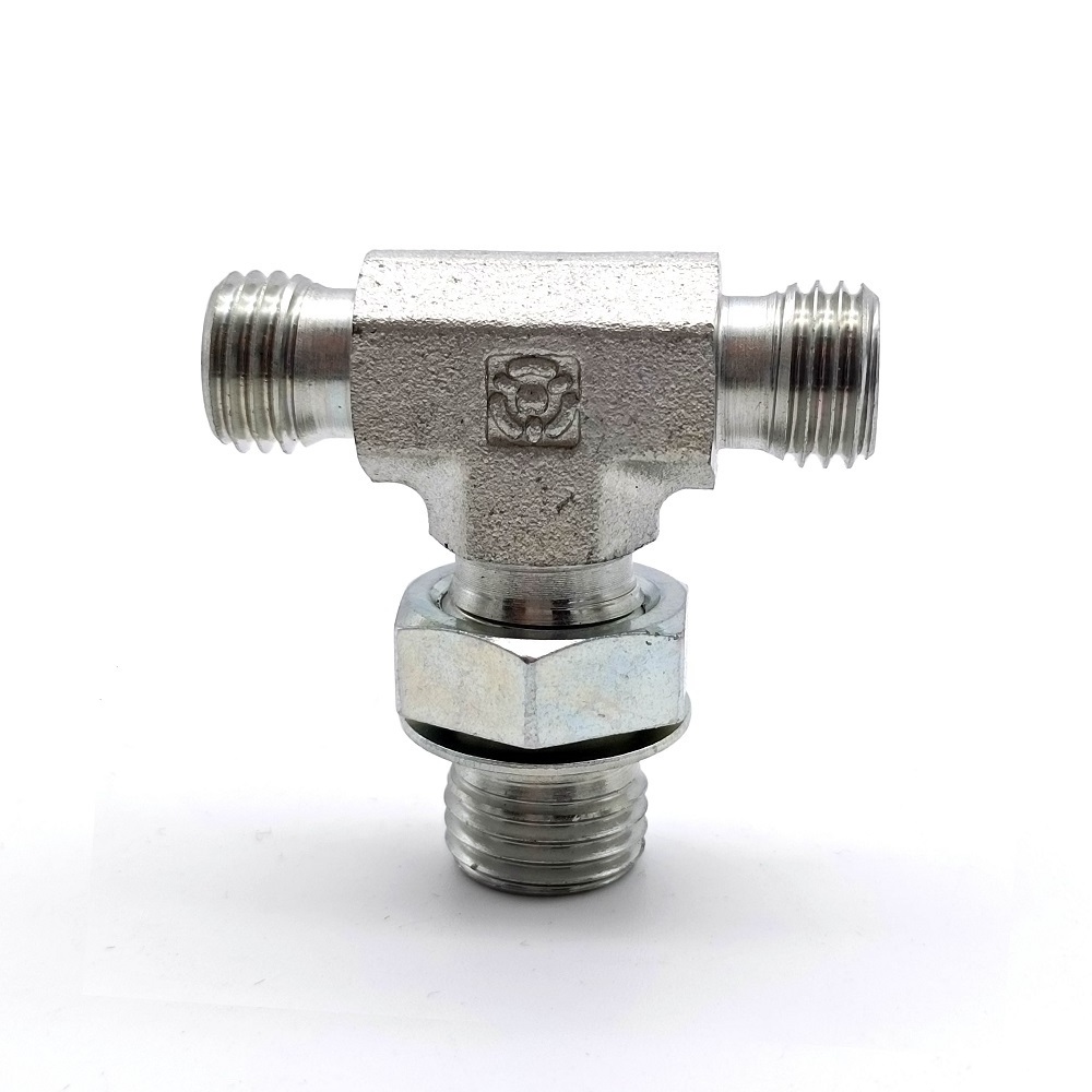 High Press Male Thread NPT BSP UNF JIC O-ring Carbon Steel Pipe Joint Fitting Quick Coupling Tee