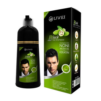 Argan Oil Semi-Permanent Black Hair Color Shampoo PPD Free  Magic Natural Hair Dye Shampoo For Black Hair