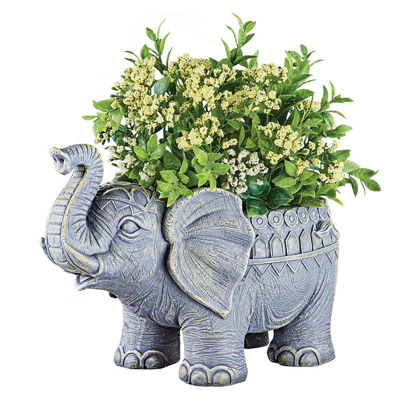 Home Decor Resin Flower Pot Garden Decor Elephant Planter Pot