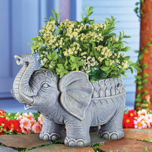 Home Decor Resin Flower Pot Garden Decor Elephant Planter Pot