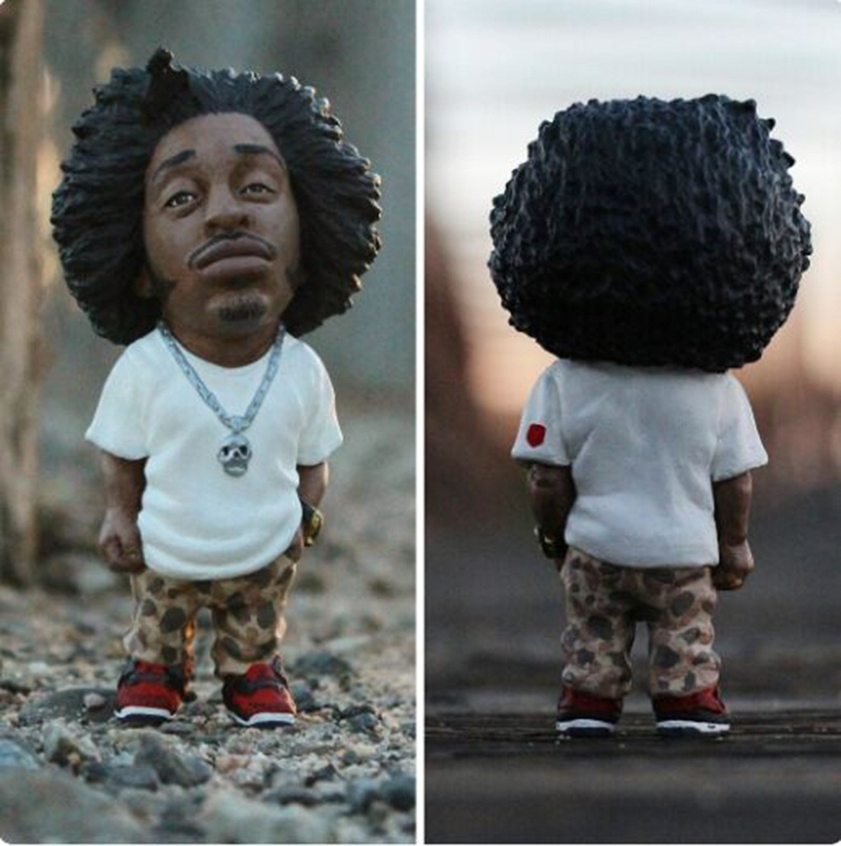 Legend Hip Hop Rapper Commemorative Resin Statue Bobblehead Dolls Custom Resin Figurines