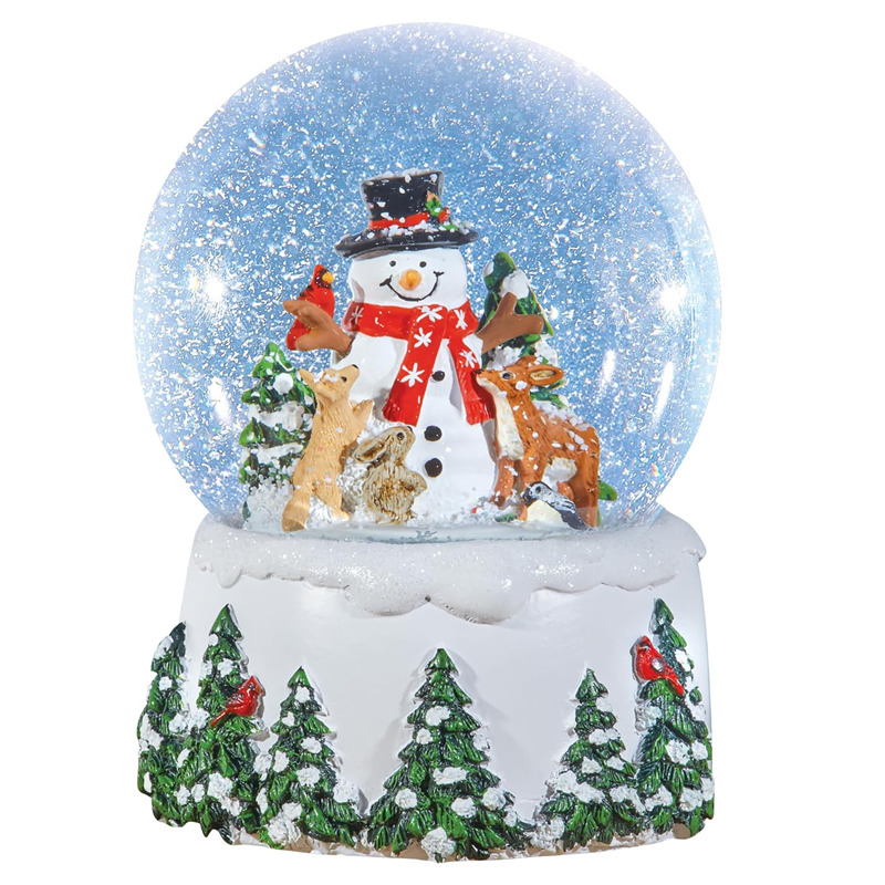 Snowglobe Custom Resin Snowball Gift Fun Snowman Christmas Musics Snow Globe for All the Family